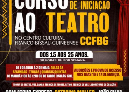 Thumbnail for the post titled: Curso de Teatro para jovens – Matrículas abertas! Audições e provas de acesso nos dias 16 e 17 de Março